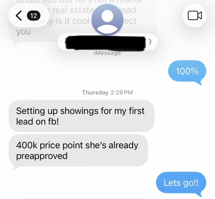 Client text conversation 2