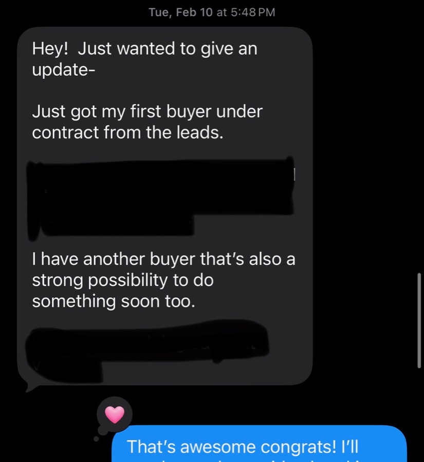 Client text conversation 4