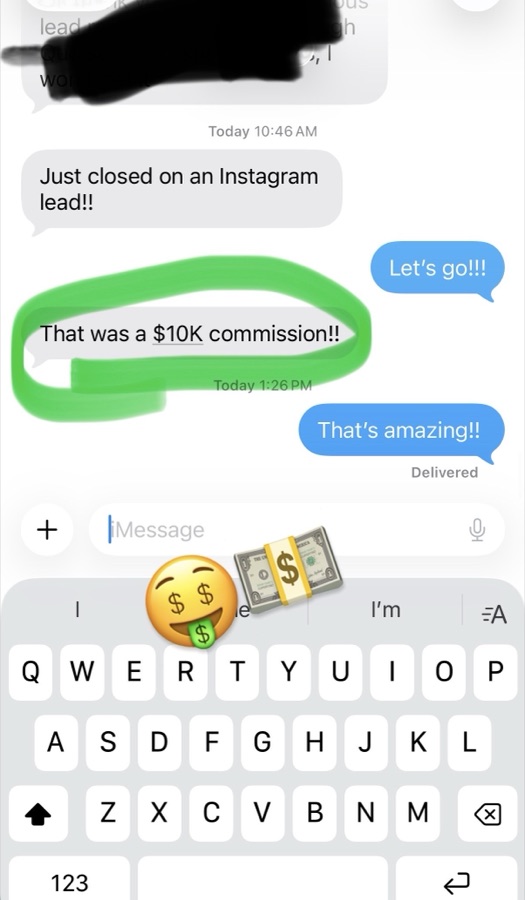 Client text conversation 8