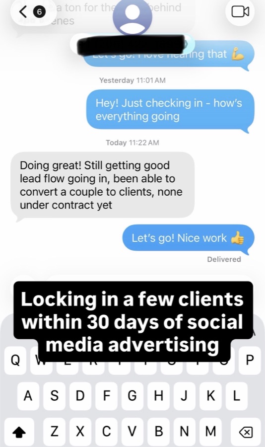 Client text conversation 10